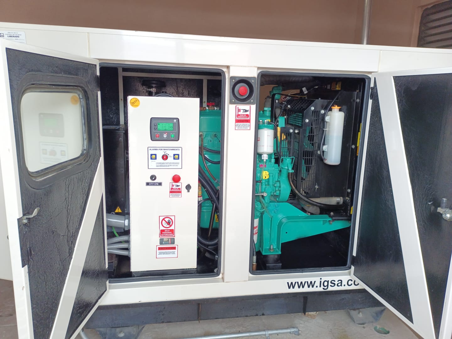 Instalación de planta eléctrica industrial